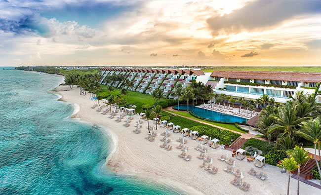 Beach and pool at Grand Velas Riviera Maya